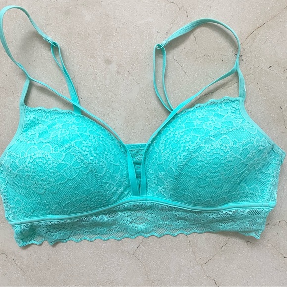 PINK by Victoria’s Secret Lightly Padded Bra 34C strappy lace - Picture 4 of 5